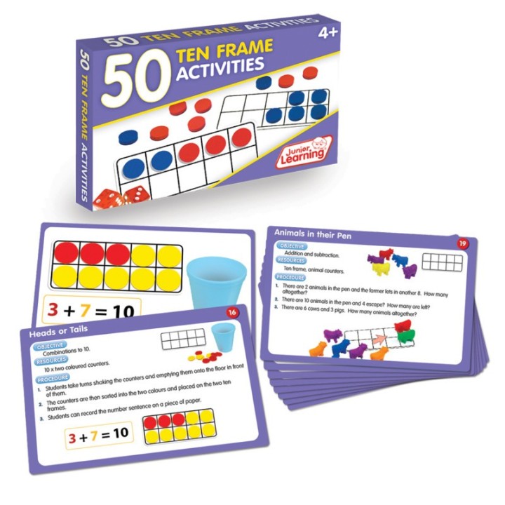 Junior Learning® 50 Ten Frame Activities