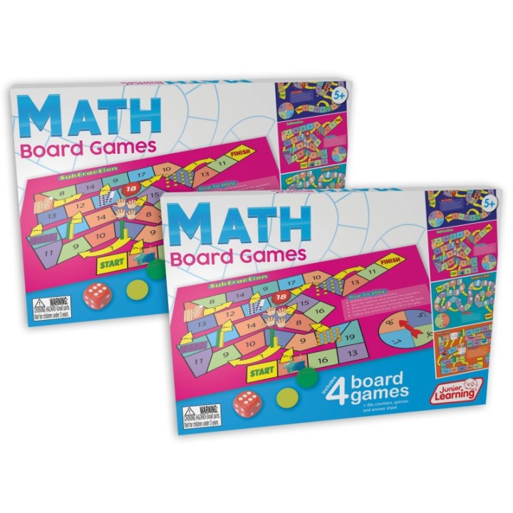 Junior Learning® Math Board Games, Pack of 2