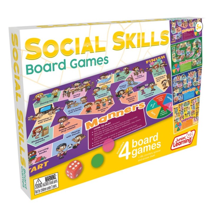 Junior Learning® 4 Social Skills Board Games