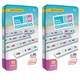 Junior Learning® Word Family Dominoes, 2 Sets
