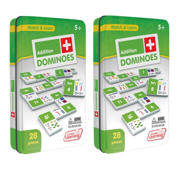 Junior Learning® Addition Dominoes, 2 Sets