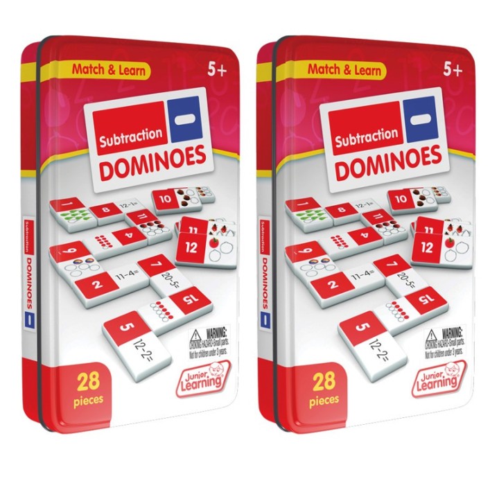 Junior Learning® Subtraction Dominoes, 2 Sets