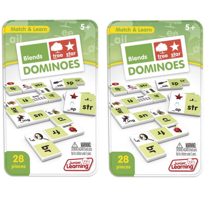 Junior Learning® Blends Dominoes, 2 Sets