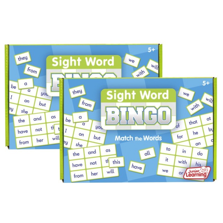 Junior Learning® Sight Word Bingo, Pack of 2