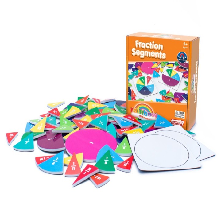 Junior Learning® Fraction Segments, 78 Pieces