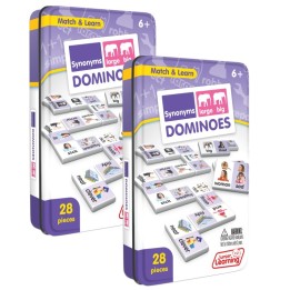 Junior Learning® Synonyms Match & Learn Dominoes, Pack of 2