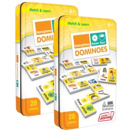 Junior Learning® Homophone Match & Learn Dominoes, Pack of 2