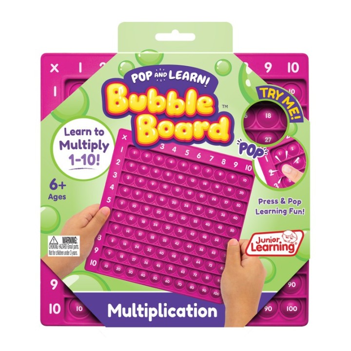 Junior Learning® Multiplication Pop and Learn™ Bubble Board