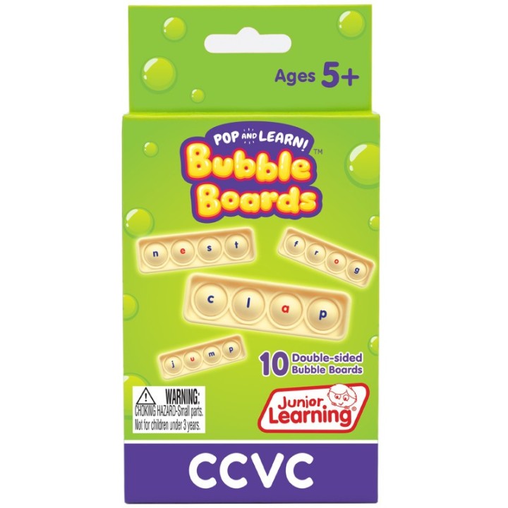 Junior Learning® CVCC Bubble Boards, Set of 10
