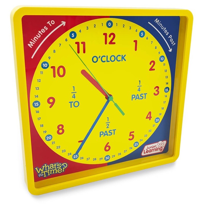 Junior Learning® What's the Time? Classroom Clock