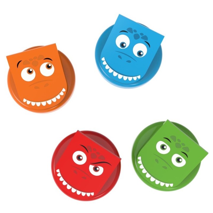 Junior Learning® Clever Clips, DinoClips, Pack of 4