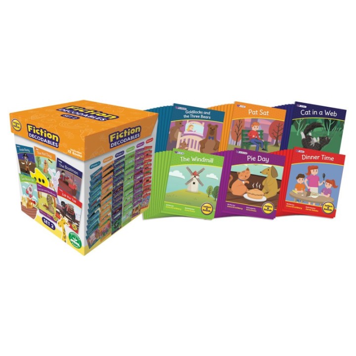 Beanstalk Books Letters & Sounds Fiction Decodables Boxed Set, Set 2