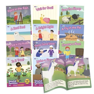 Beanstalk Books Sound Families Decodable Readers Long Vowel Fiction Phase 5.5, Set of 12