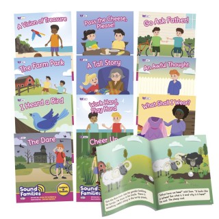 Beanstalk Books Sound Families Decodable Readers R-controlled Fiction Phase 5.5, Set of 12
