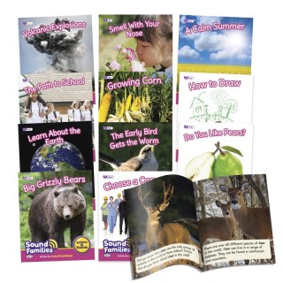 Beanstalk Books Sound Families Decodable Readers R-controlled Non-Fiction Phase 5.5, Set of 12