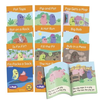 Beanstalk Books The Pods Readers – Phase 2, Set of 12