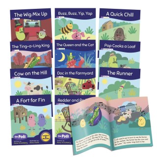 Beanstalk Books The Pods Readers – Phase 3, Set of 12