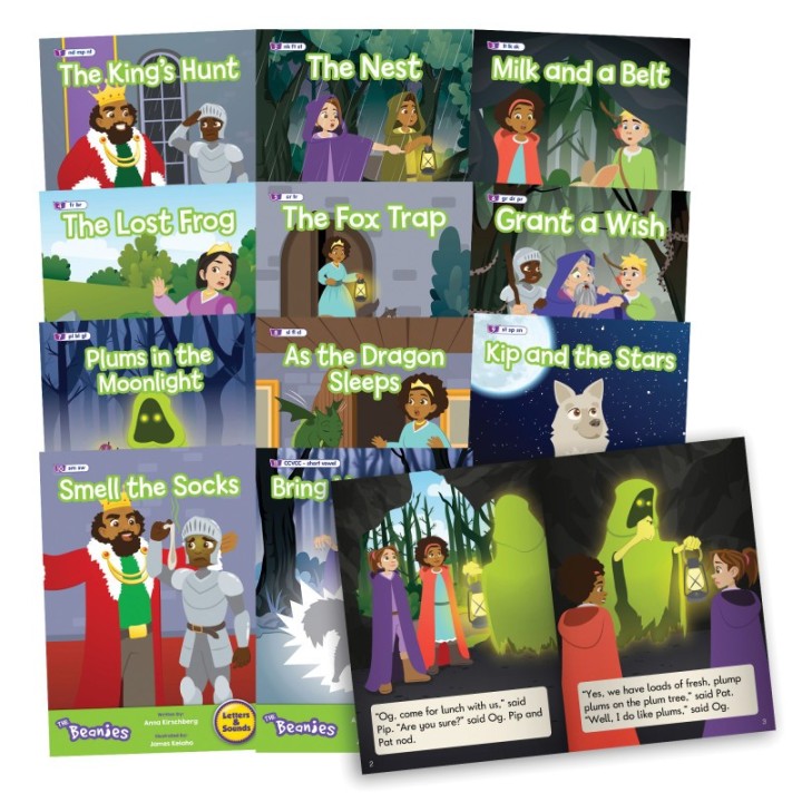 Beanstalk Books The Beanies Hi-Lo Diversity Decodables Phase 4 Set 2
