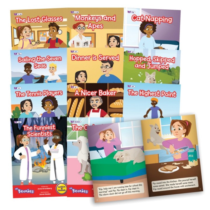 Beanstalk Books The Beanies Hi-Lo Diversity Decodables Phase 6 Set 2
