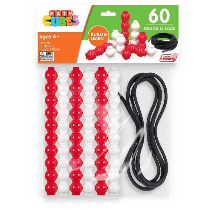 Junior Learning® 60 Bead Cubes and Laces