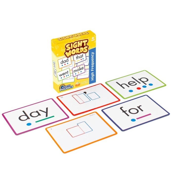 Junior Learning® Rainbow Phonics Sight Word Cards, High Freguency