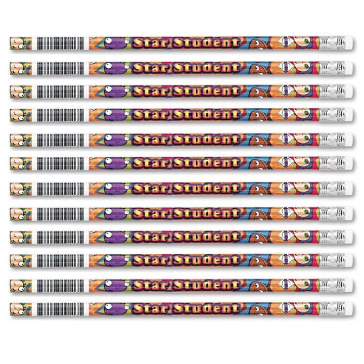 Moon Products Star Student Pencils, 12 Per Pack, 12 Packs