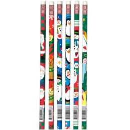 Moon Products Christmas Assortment Pencils, Pack of 12