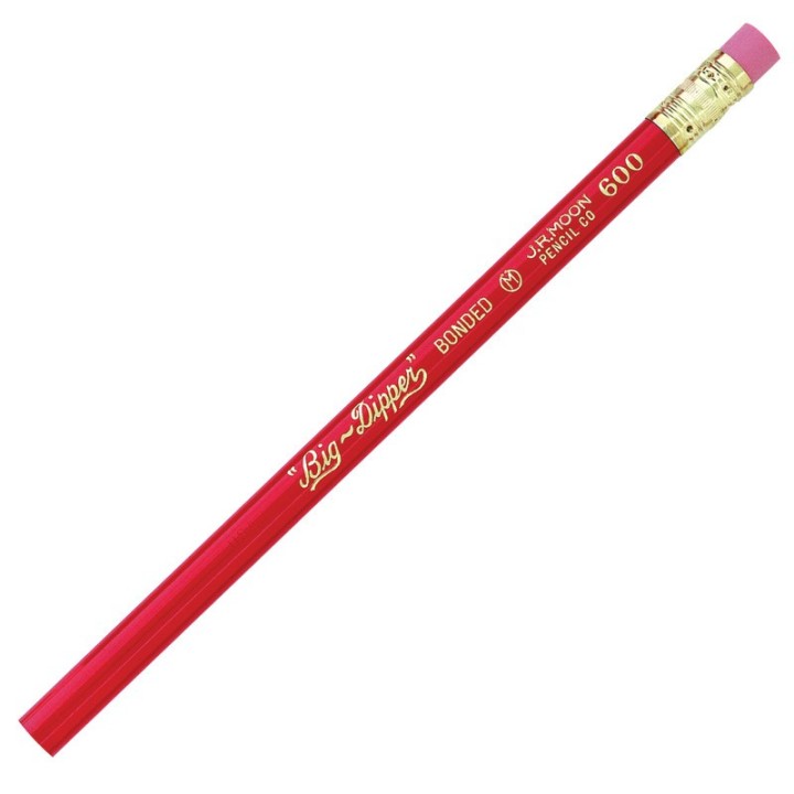Moon Products Big-Dipper Pencils, With Eraser, Pack of 12