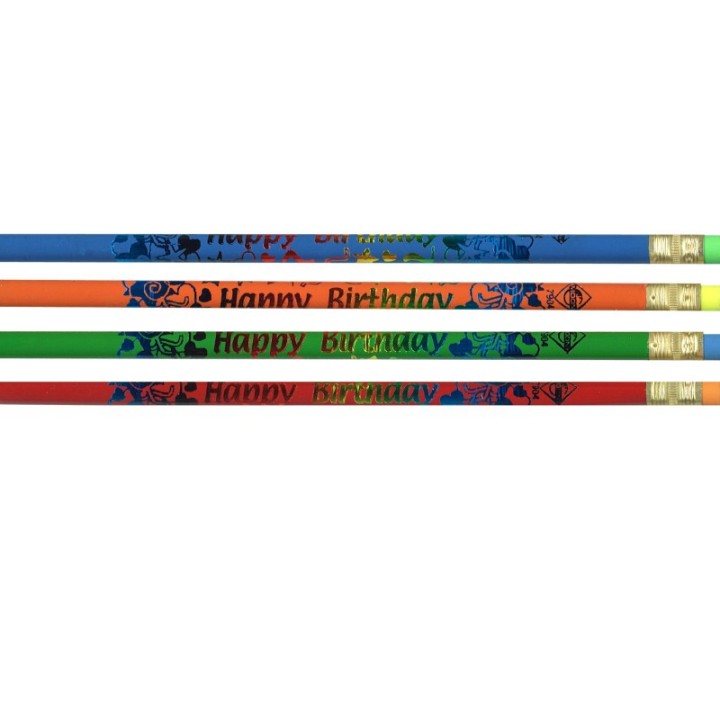 Moon Products Happy Birthday Pencil, Gross, Pack of 144