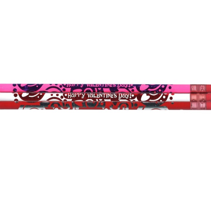 Moon Products Happy Valentine's Day Pencils, 144 Pencils
