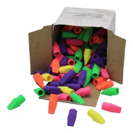 Moon Products Writing Accessories, Slip-On Wedge Shaped Cap Eraser, Pack of 144