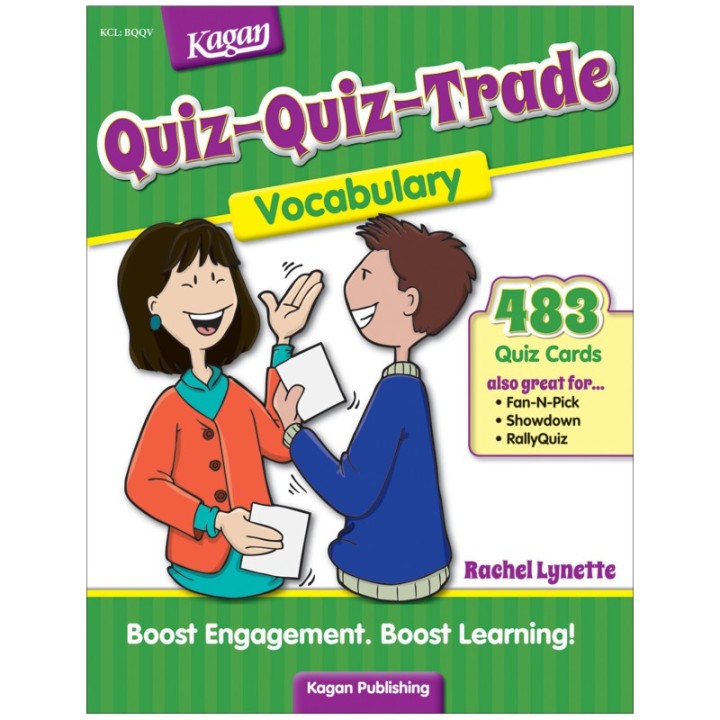 Kagan Publishing Quiz-Quiz-Trade, Vocabulary for Grades 2-6