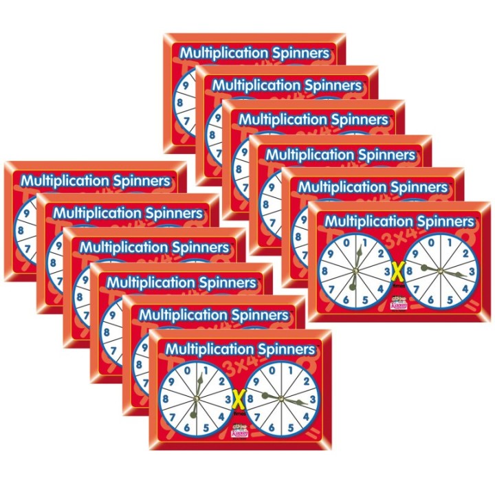Kagan Publishing Multiplication Spinners, Pack of 12