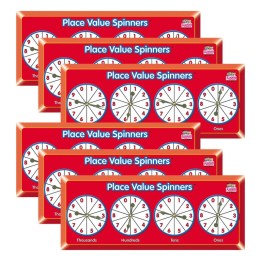 Kagan Publishing Place Value Spinners, Pack of 6