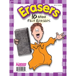 Kagan Publishing Erasers, Mini, 10pk