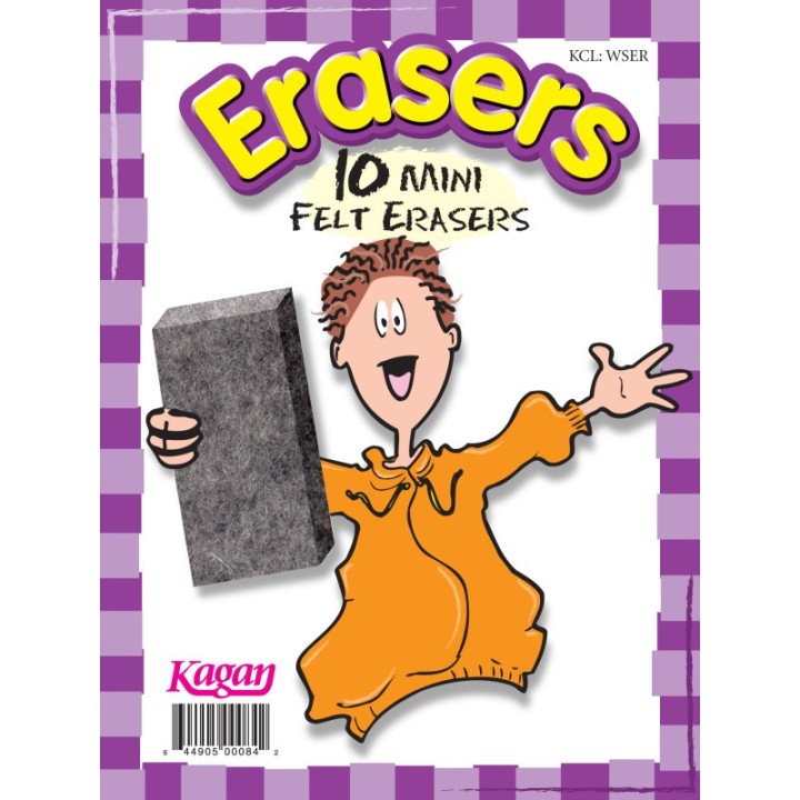 Kagan Publishing Erasers, Mini, 10pk