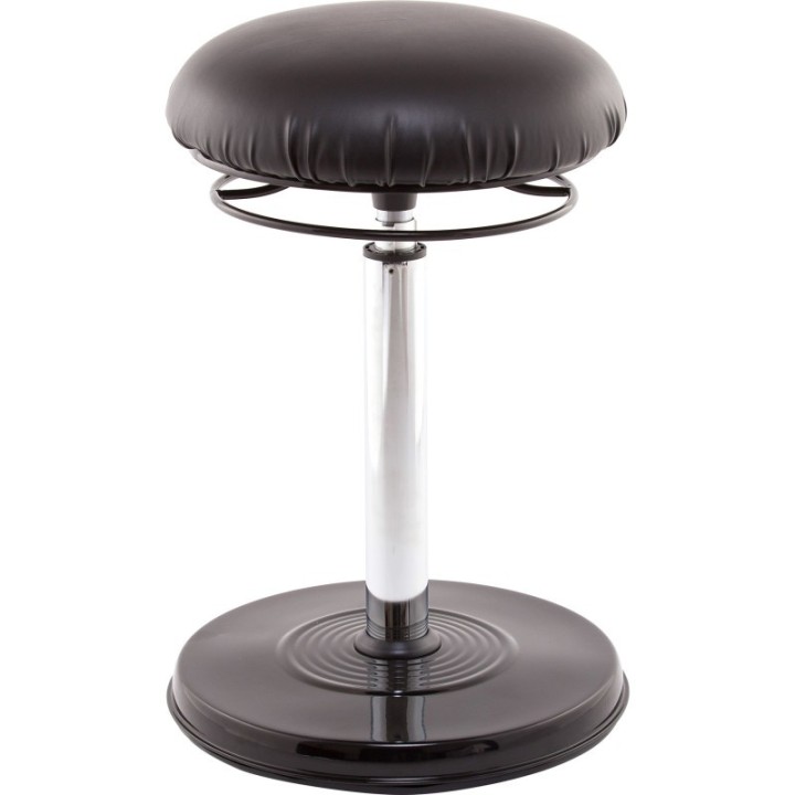 Kore Design Kore Design™ Office PLUS Sit-Stand Adjustable Chair 21.5-32in, Leather-Like Black