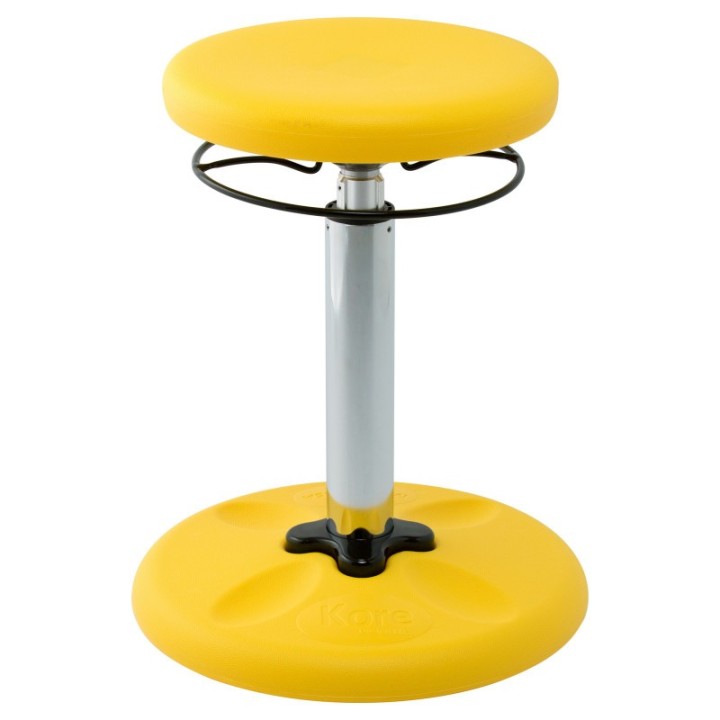 Kore Design Kids Adjustable Tall Wobble Chair 16.5-24", Yellow