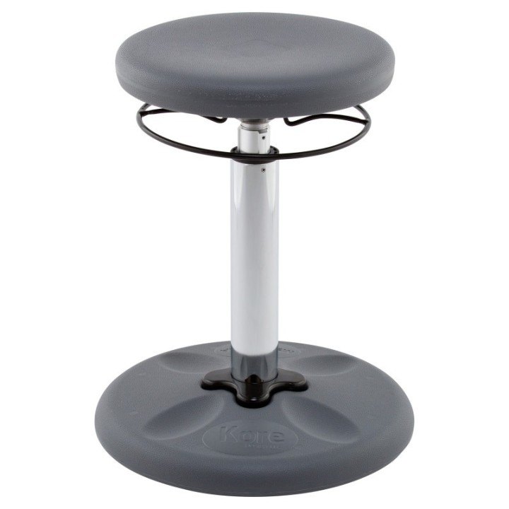 Kore Design Kids Adjustable Tall Wobble Chair 16.5-24", Grey