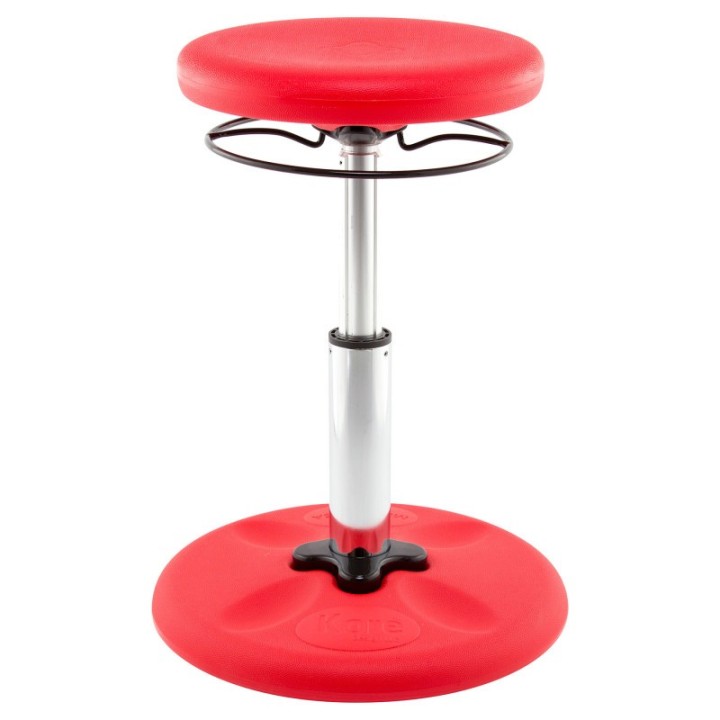 Kore Design Kids Adjustable Standard Wobble Chair 14-19", Red