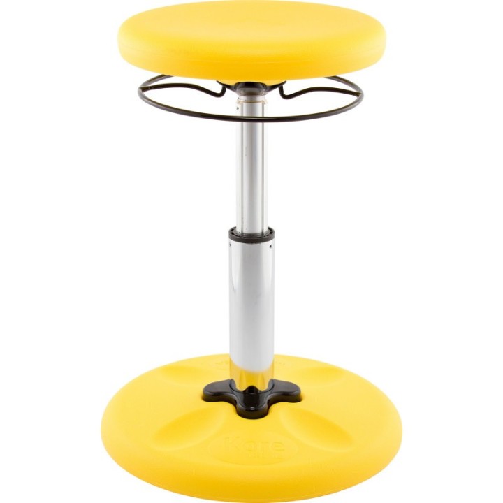 Kore Design Kids Adjustable Standard Wobble Chair 14-19", Yellow