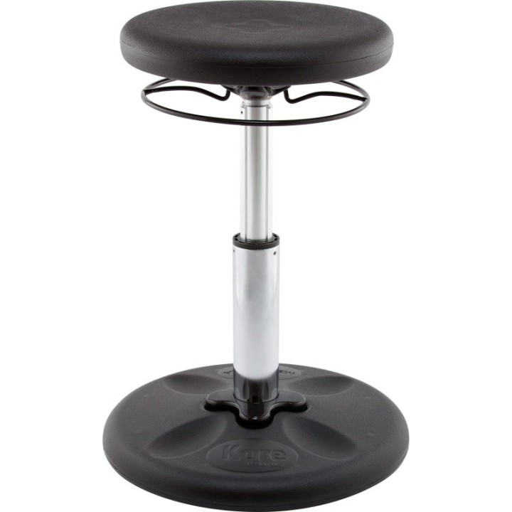 Kore Design Kids Adjustable Standard Wobble Chair 14-19", Black