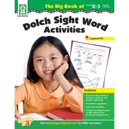 Carson Dellosa Education The Big Book of Dolch Sight Word Activities Resource Book, Grade K-3, Paperback