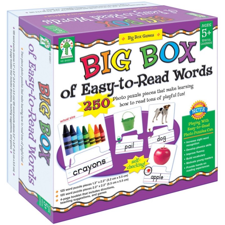 Carson Dellosa Education Big Box of Easy-to-Read Words Board Game, Grade K-2