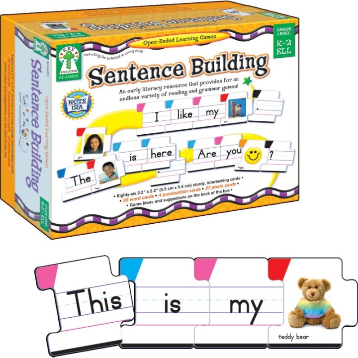 Carson Dellosa Education Sentence Building Board Game, Grade K-2