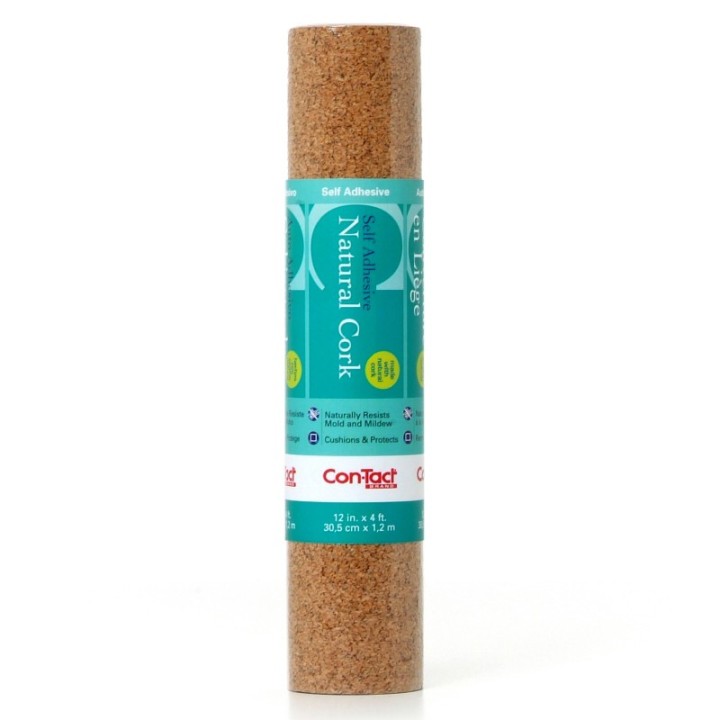 Con-Tact® Brand Cork Roll, Self-Adhesive, 12" x 4 ft.