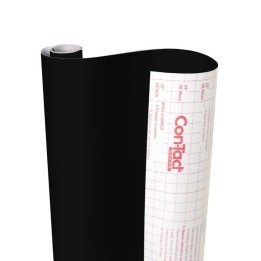 Con-Tact® Brand Creative Covering™ Adhesive Covering, Black, 18" x 16 ft