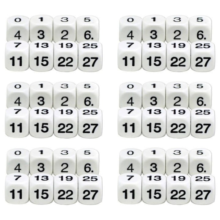 Koplow Games Math Numbers Dice, 6 Sets