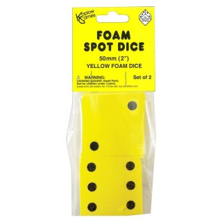 Koplow Games Dot Foam Dice Set, Pack of 2