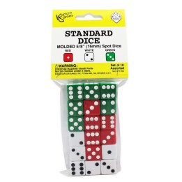 Koplow Games Dot Dice Set, Pack of 18